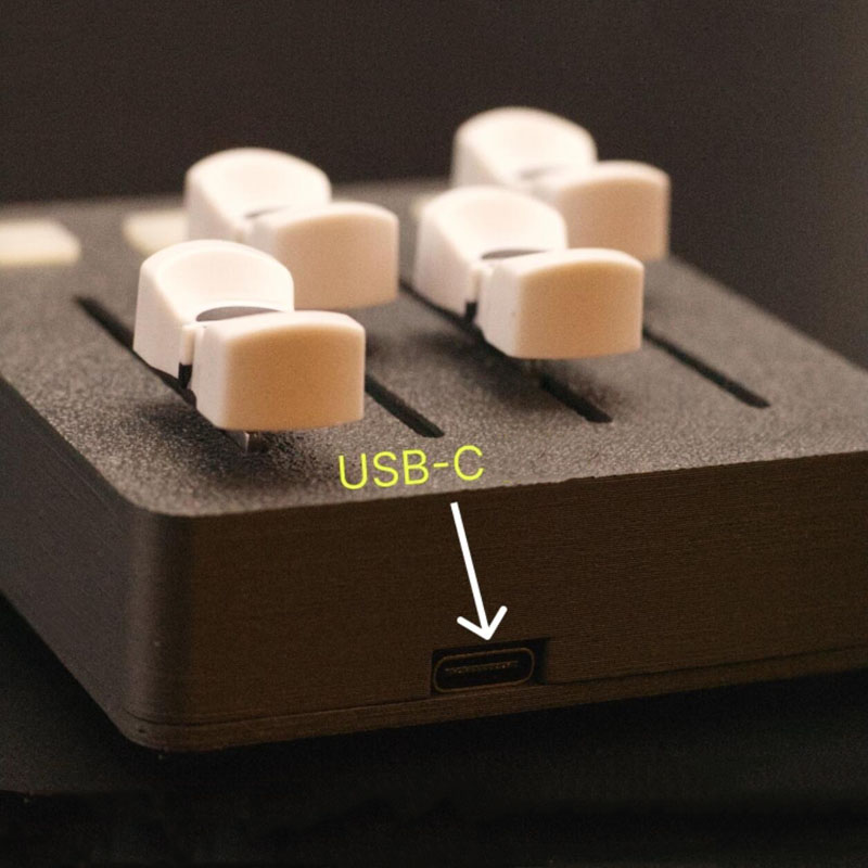 Audio Music Production - EM-PO2 MIDI Controller 4 Faders 4