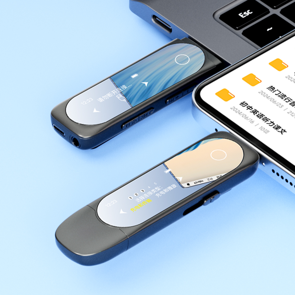 Audio Music Mp3 Download Free - MP3 Player with Bluetooth Type-C Clip