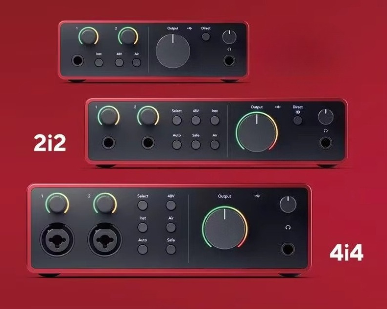 Audio Music Production - Forster Scarlet for 2i2 Quad Generation