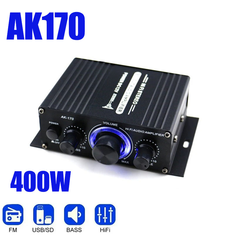 AK170 Mini Digital Power Audio - Audio Music Generator recension och pris