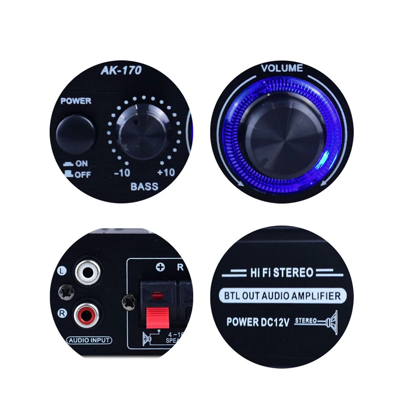 AK170 Mini Digital Power Audio - Audio Music Generator recension och pris