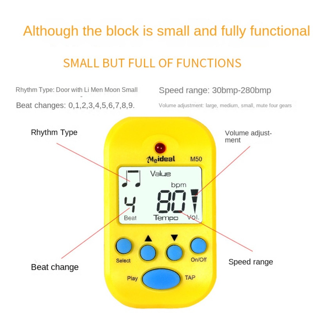 LCD Mini Metronome Professiona - Metronome Digital recension och pris