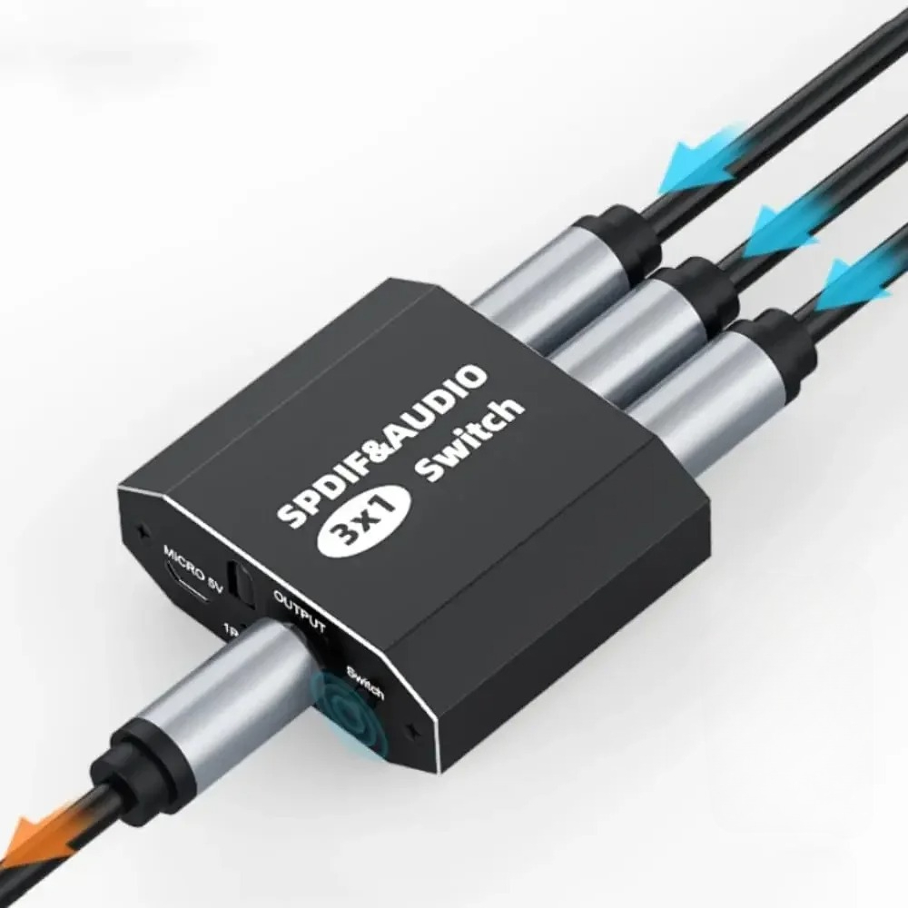 3 Port SPDIF Toslink Audio Swi - Metronome Digital recension och pris
