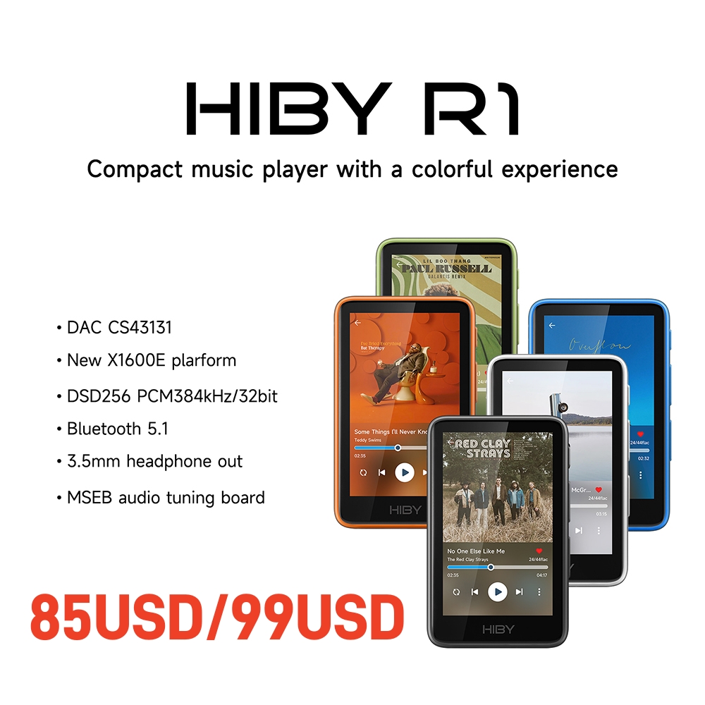 100% Original HiBy R1 HiFi Mus - Audio Music Web recension och pris