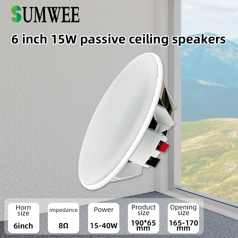 6 Inch 8ohm Ceiling Speaker Fu - Audio Music System For Home recension och pris
