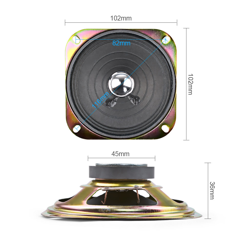 AIYIMA 2Pcs 4 Inch Portable Au - Audio Music Generator recension och pris