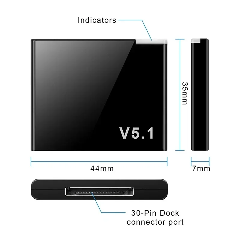 I-WAVE 30 Pin Bluetooth 5.1 Au - Audio Music Wave recension och pris