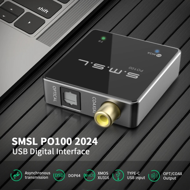 SMSL PO100 2024 USB Audio Conv - Audio Music System For Home recension och pris