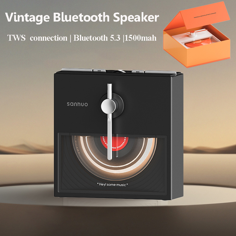 Mini Vintage Bluetooth Speaker - Audio Music System For Home recension och pris