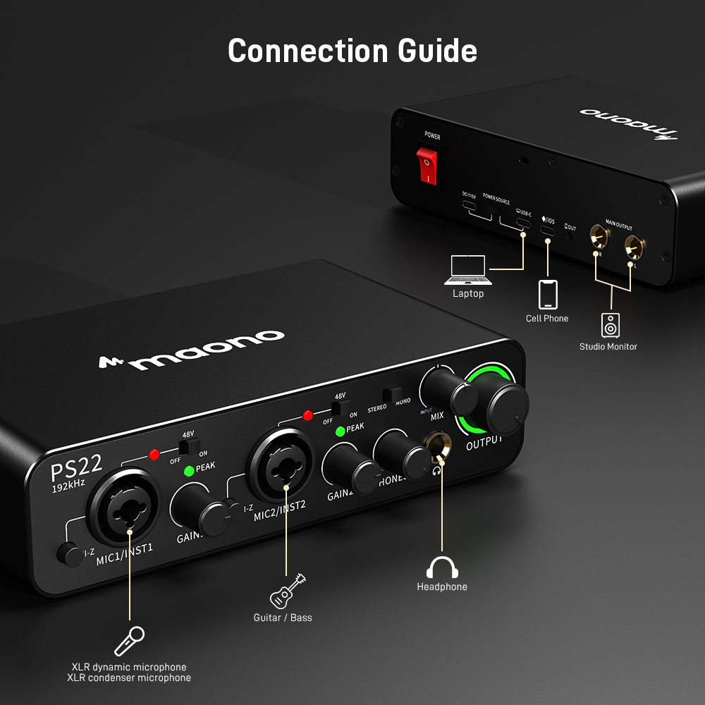 MAONO PS22 Professional Audio  - Audio Music Production recension och pris