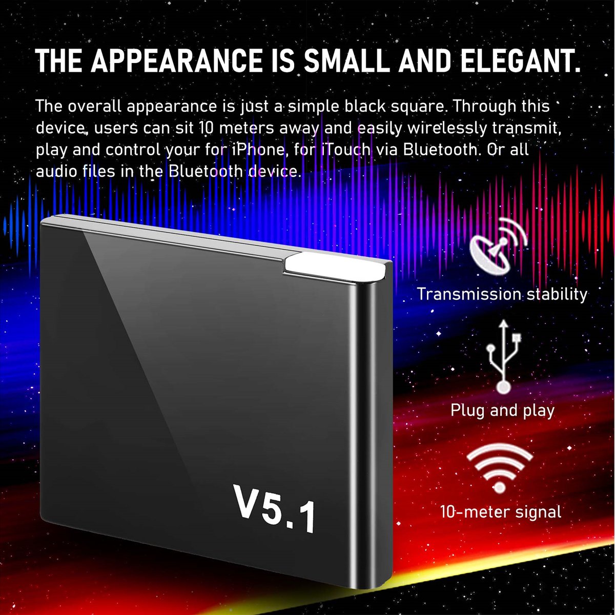 I-WAVE 30 Pin Bluetooth 5.1 Au - Audio Music Wave recension och pris