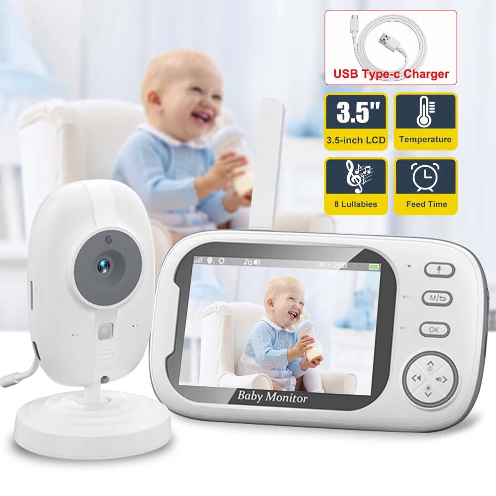 3.5'' Video Baby Monitor 2.4G  - Audio Music Videos recension och pris