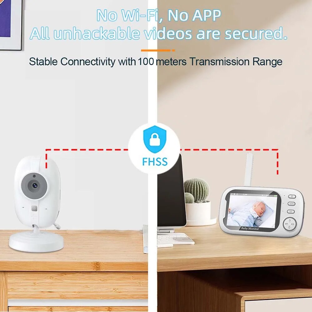 3.5'' Video Baby Monitor 2.4G  - Audio Music Videos recension och pris