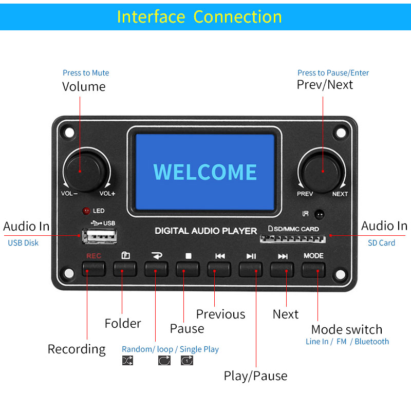 UNISIAN LCD Player Module MP3  - Metronome Digital recension och pris