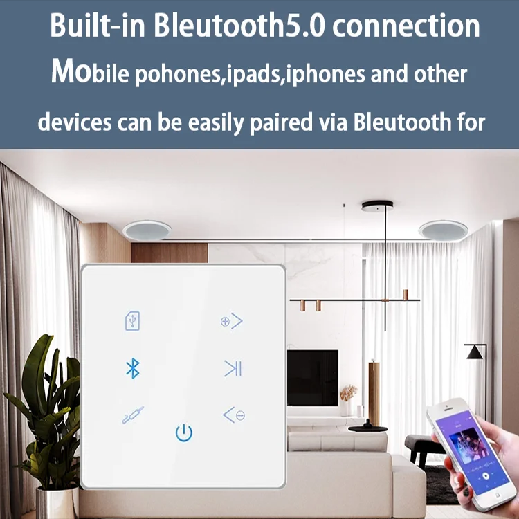 Bluetooth Wall Amplifier Home  - Audio Music System For Home recension och pris