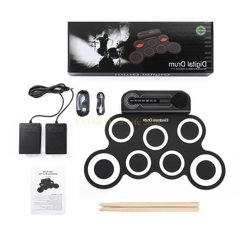 77UF Hand Roll Drum Silicone P - Drum Practice Pad recension och pris