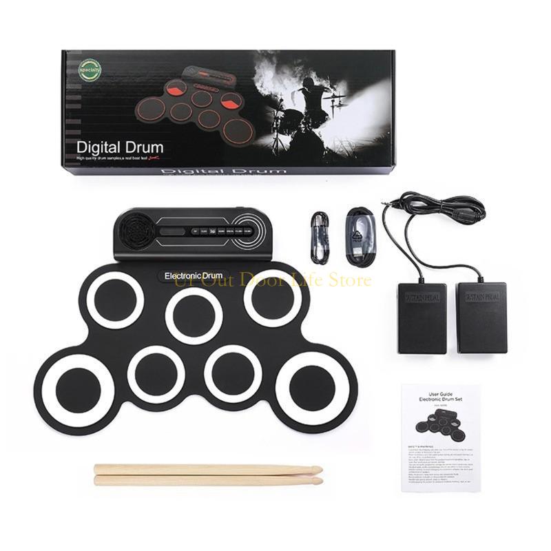 77UF Hand Roll Drum Silicone P - Drum Practice Pad recension och pris