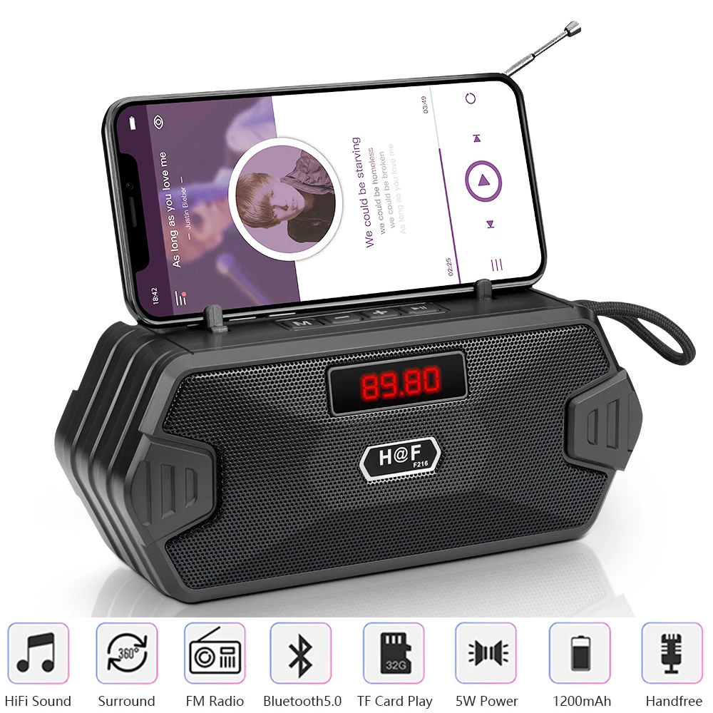 Bass Hifi Outdoor Portable Aux - Audio Music System For Home recension och pris
