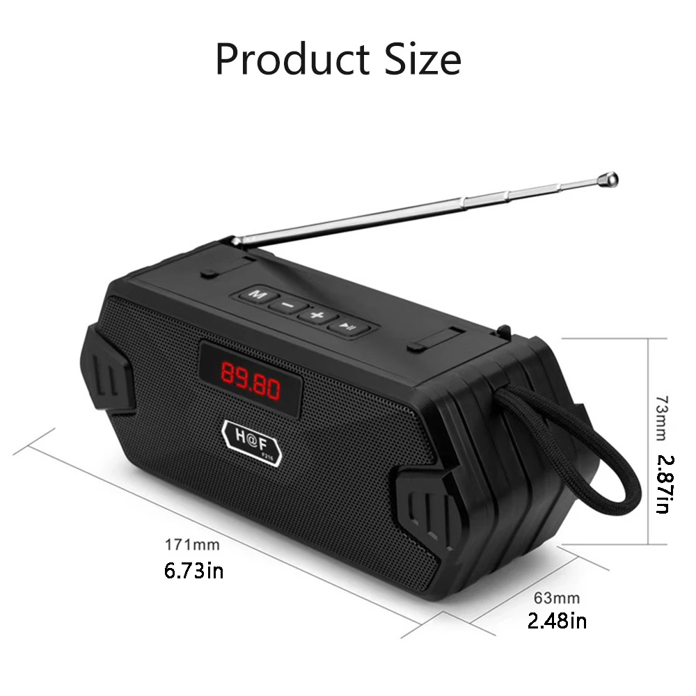 Bass Hifi Outdoor Portable Aux - Audio Music System For Home recension och pris