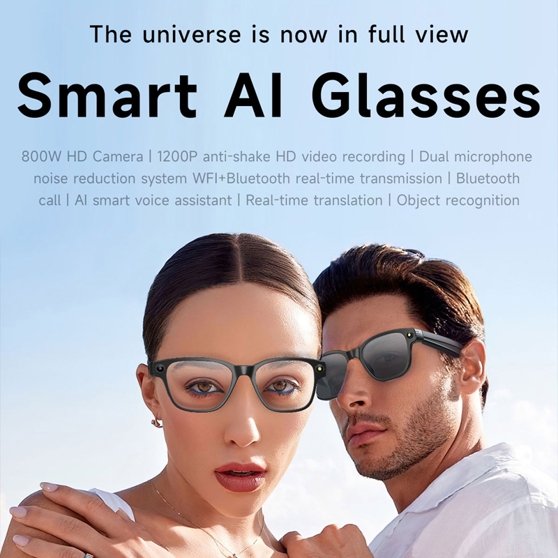 AI Smart Glasses 8 Million Cam - Audio Music Videos recension och pris