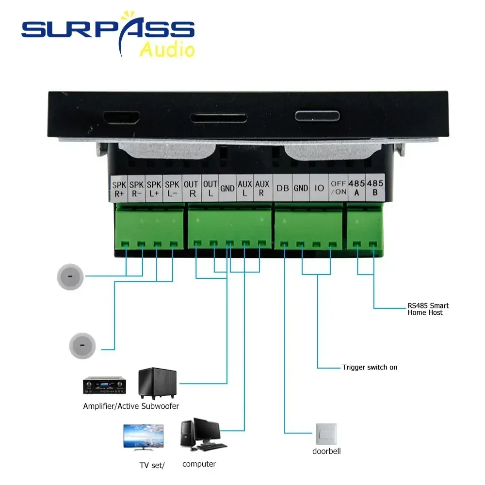 4inch Smart TUYA WiFi Wall Amp - Audio Music System For Home recension och pris