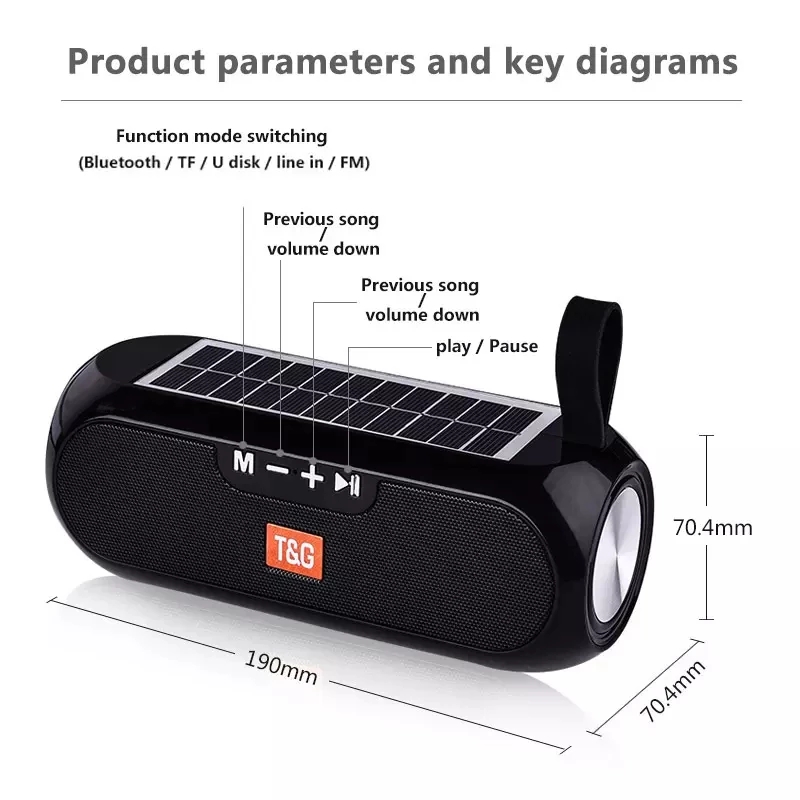 Solar Radio FM Outdoor Portabl - Audio Music System For Home recension och pris