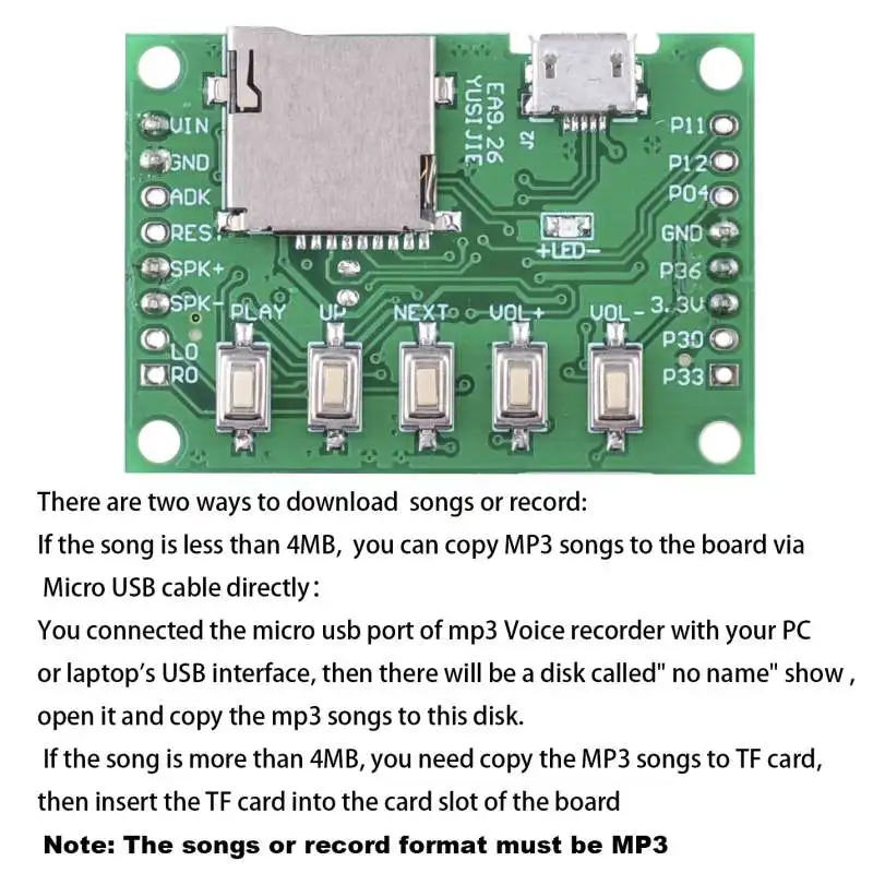 RCmall MP3 Voice Module Kit We - Audio Music Mp3 Download Free recension och pris